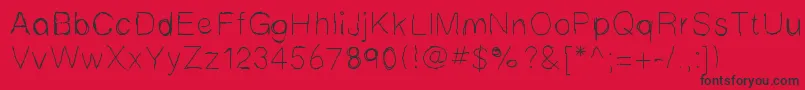 Mbscribbles Font – Black Fonts on Red Background