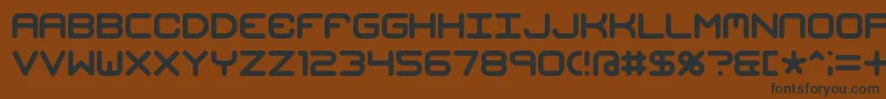 Mishmash Font – Black Fonts on Brown Background