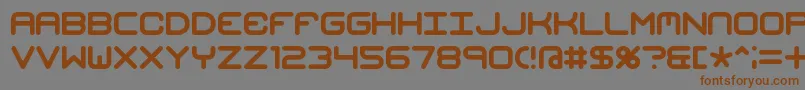 Mishmash Font – Brown Fonts on Gray Background