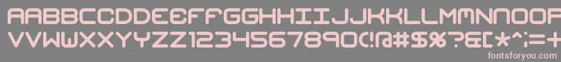 Mishmash Font – Pink Fonts on Gray Background