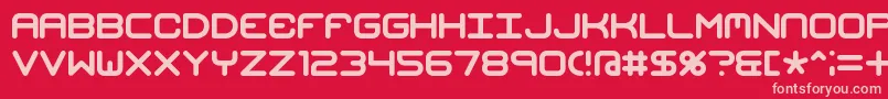 Mishmash Font – Pink Fonts on Red Background