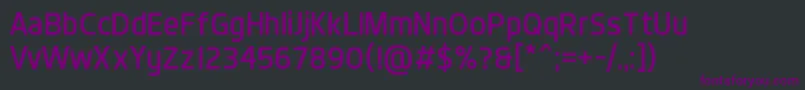 Шрифт DynoRegular – фиолетовые шрифты на чёрном фоне