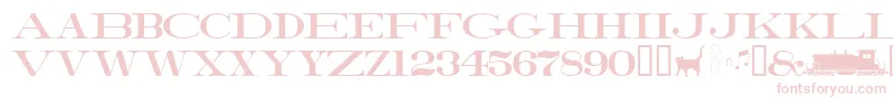 More about Railroadroman Font Railroadroman Font – Pink Fonts on White Background
