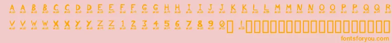 Comet Font – Orange Fonts on Pink Background