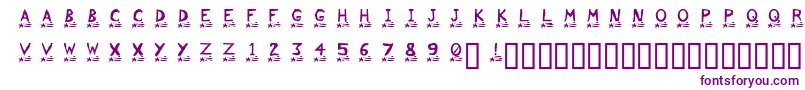 Comet Font – Purple Fonts on White Background