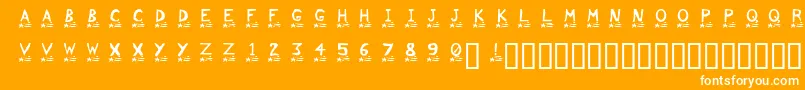 Comet Font – White Fonts on Orange Background