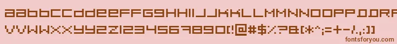 Pixeldu Font – Brown Fonts on Pink Background