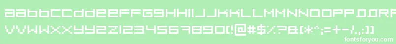 Pixeldu Font – White Fonts on Green Background