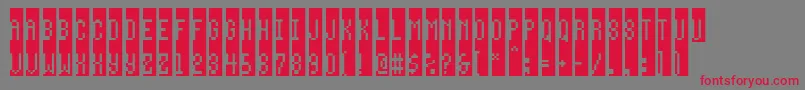 Waybeyondblue Font – Red Fonts on Gray Background