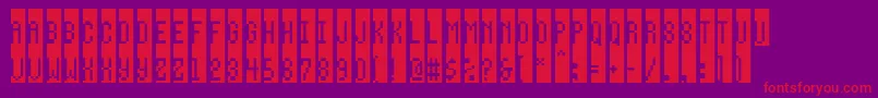 Waybeyondblue Font – Red Fonts on Purple Background