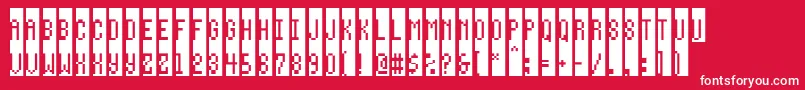 Waybeyondblue Font – White Fonts on Red Background