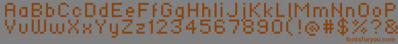 Standard0756 Font – Brown Fonts on Gray Background