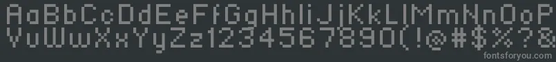 Fonte Standard0756 – fontes cinzas em um fundo preto
