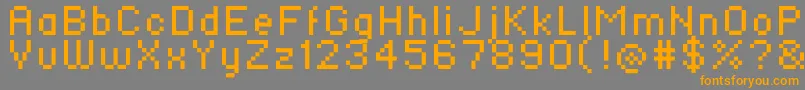 More about Standard0756 Font Standard0756 Font – Orange Fonts on Gray Background
