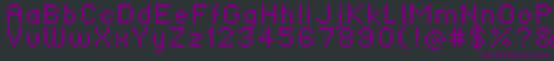 Standard0756 Font – Purple Fonts on Black Background