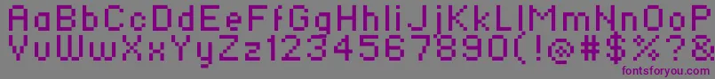 Шрифт Standard0756 – фиолетовые шрифты на сером фоне