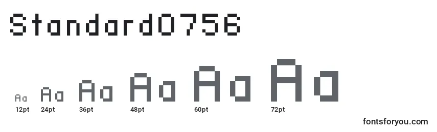 Standard0756 Font Sizes