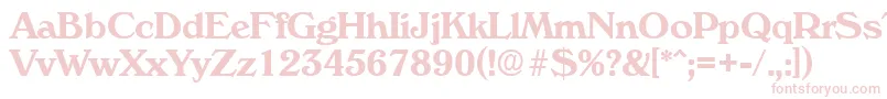 VeronaDemibold Font – Pink Fonts on White Background