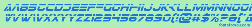 Weitere Informationen zur Eurofighterlaserital-Schriftart Eurofighterlaserital-Schriftart – Blaue Schriften auf grünem Hintergrund