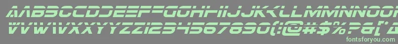 Eurofighterlaserital-Schriftart – Grüne Schriften auf grauem Hintergrund
