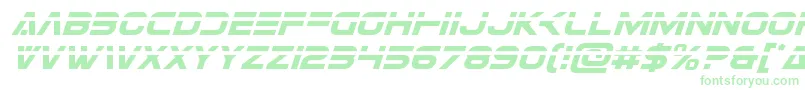 フォントEurofighterlaserital – 緑のフォント