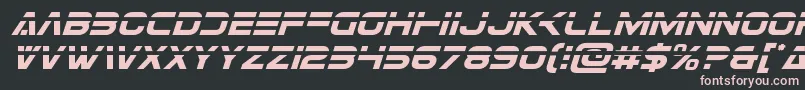 Eurofighterlaserital Font – Pink Fonts on Black Background