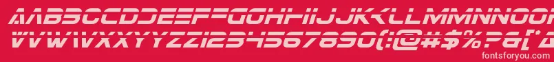 フォントEurofighterlaserital – 赤い背景にピンクのフォント