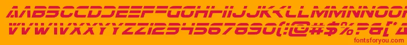 Eurofighterlaserital Font – Red Fonts on Orange Background