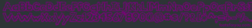 TheBeautifulOnes Font – Purple Fonts on Black Background