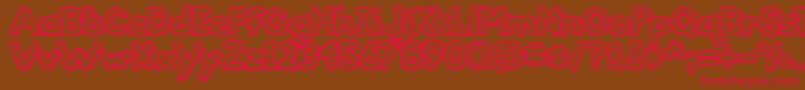 TheBeautifulOnes Font – Red Fonts on Brown Background