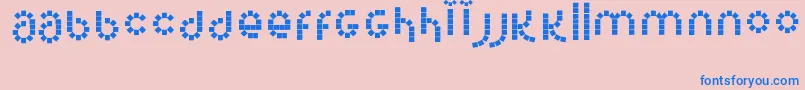 Corel Font – Blue Fonts on Pink Background