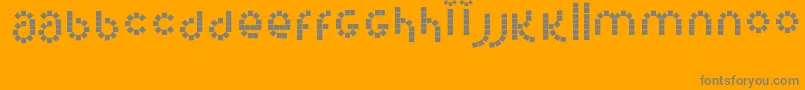 Corel Font – Gray Fonts on Orange Background