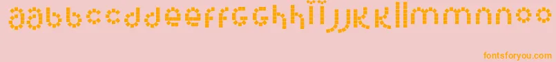 Corel Font – Orange Fonts on Pink Background