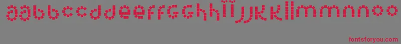 Corel Font – Red Fonts on Gray Background