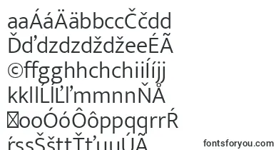 EkmuktaLight font – slovak Fonts