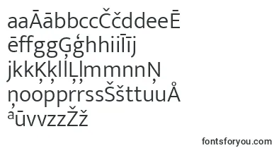 EkmuktaLight font – latvian Fonts