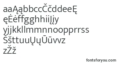 EkmuktaLight font – lithuanian Fonts