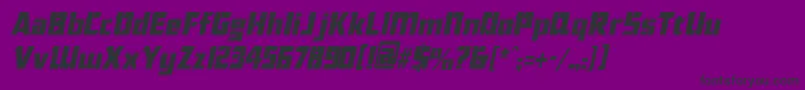 ChiselcondensedItalic Font – Black Fonts on Purple Background