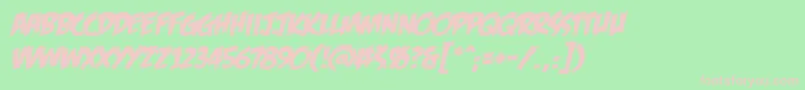 Feasfbi Font – Pink Fonts on Green Background