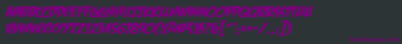 Feasfbi Font – Purple Fonts on Black Background