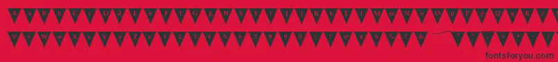 VivaLaFiesta Font – Black Fonts on Red Background