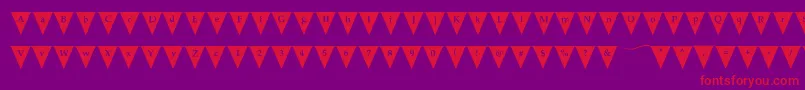 VivaLaFiesta Font – Red Fonts on Purple Background