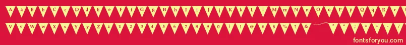 VivaLaFiesta Font – Yellow Fonts on Red Background