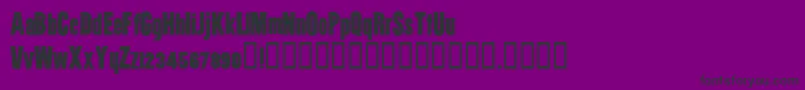 Utility Font – Black Fonts on Purple Background