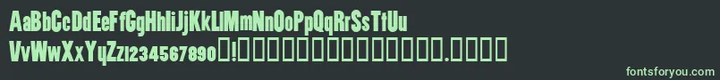 フォントUtility – 黒い背景に緑の文字