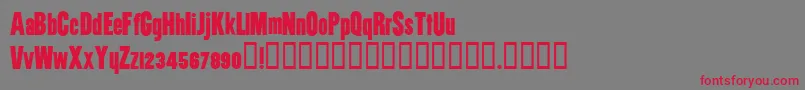 Weitere Informationen zur Utility-Schriftart Utility-Schriftart – Rote Schriften auf grauem Hintergrund