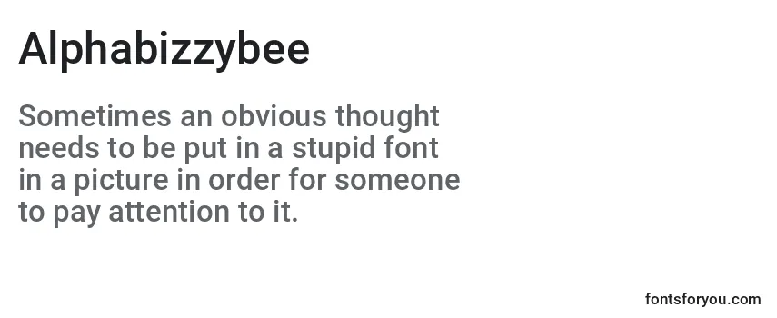 Шрифт Alphabizzybee