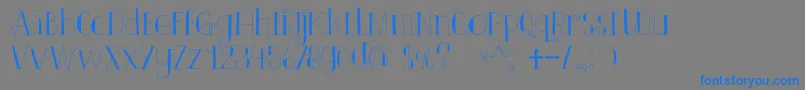 DkClairDeLune Font – Blue Fonts on Gray Background