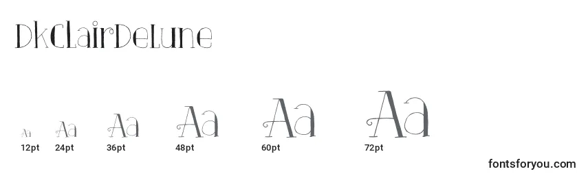DkClairDeLune Font Sizes
