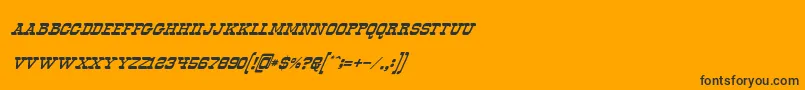 OldwaysItalic Font – Black Fonts on Orange Background